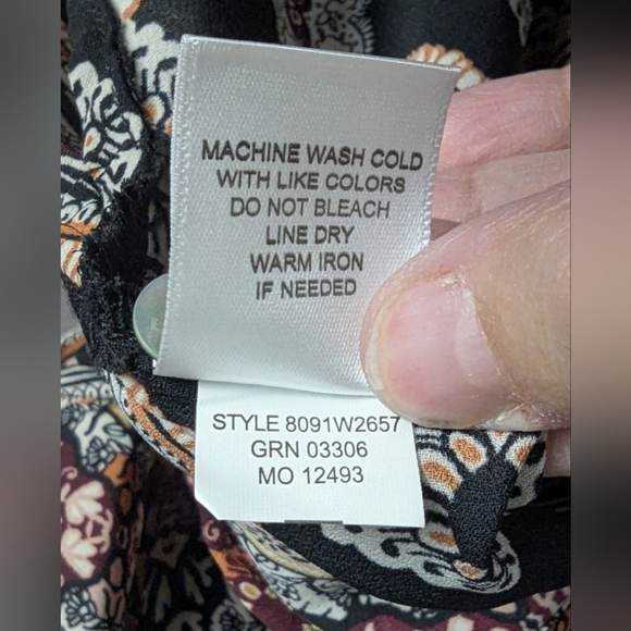 Roz & Ali size 2X tunic shift dress or tunic in geometric print - Picture 6 of 14